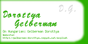 dorottya gelberman business card